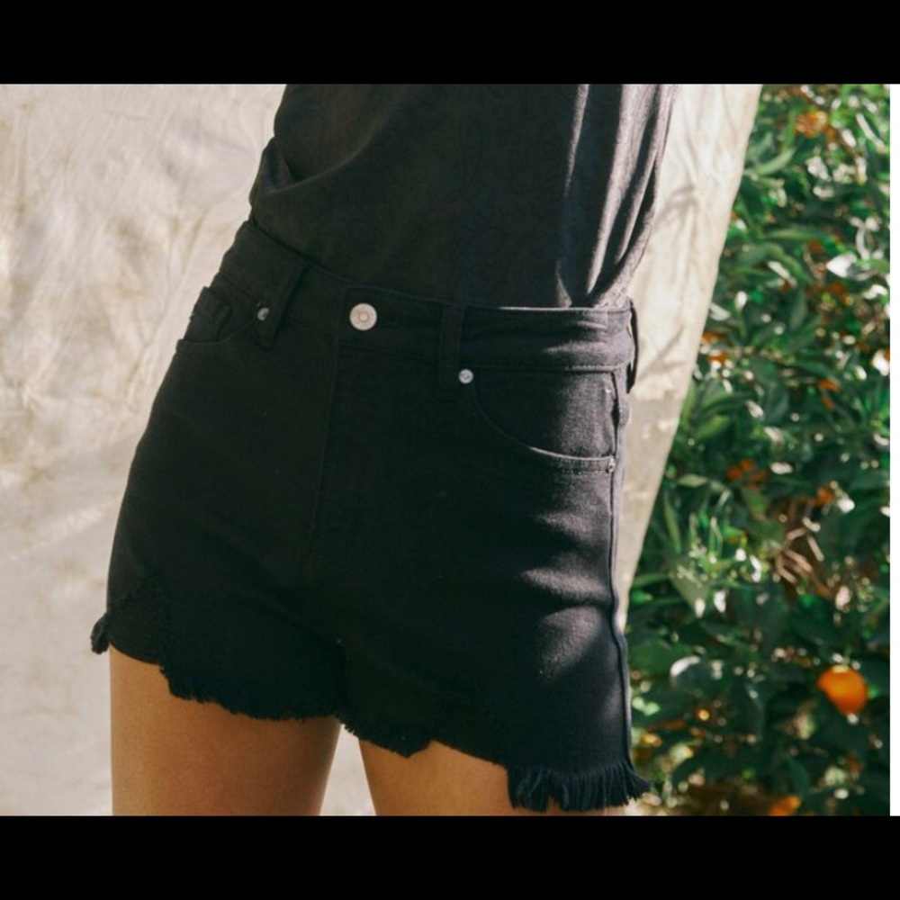 Kancan black jean shorts NWT